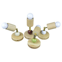 Đèn Tường Gỗ Chiếu Sáng Phòng Ngủ Với Bóng Đèn LED 7W AC85-265V 3 Màu Có Thể Chaneable E27 Đế Đèn