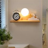 Đèn tường gỗ đám mây có kệ đựng DTG-56T