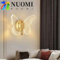 Đèn tường hình bướm LED NUOMI, Đèn trần thanh lịch bằng kim loại Acrylic ', Đèn chiếu sáng trong nhà Sáng tạo Điều chỉnh ba màu Đèn tường hiện đại Khách sạn