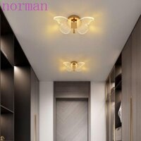 Đèn tường hình bướm LED NORMAN, Đèn trần thanh lịch bằng kim loại Acrylic ', Điều chỉnh ba màu Bắc Âu Sáng tạo Đèn tường hiện đại Đèn treo tường phòng khách Cầu thang
