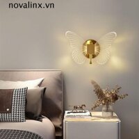 Đèn tường hình bướm LED NOVALINX, Đèn trần thanh lịch bằng kim loại Acrylic ', Đèn chiếu sáng trong nhà Điều chỉnh ba màu Đèn tường hiện đại sáng tạo Sconces Khách sạn