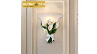 Đèn Tường Hoa Rum Trắng 6183B