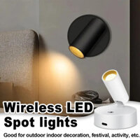 Đèn tường không dây, đế từ tính, đèn chiếu sáng trong nhà, đèn cảm ứng điều chỉnh độ sáng, đèn downlight trong nhà, đèn LED mini có thể sạc lại, trang trí phòng, đèn đọc sách bên cạnh