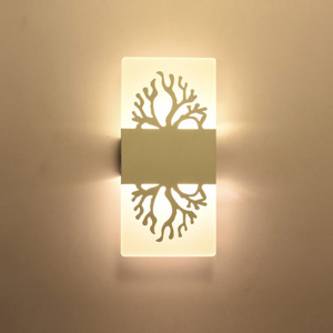 Đèn tường LED hình chữ nhật hoa văn cây cỏ Venus N906