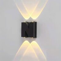 Đèn tường led hình chữ N,W, V công suất 4w/5w/3w, vỏ đen ánh sáng vàng TGL654-2x2BK3K (Cái)