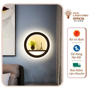 Đèn tường led tháp và lọ hoa
