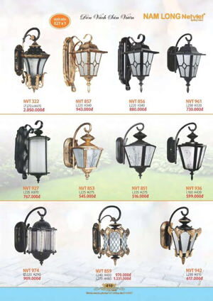 Đèn tường ngoại thất  NVT859