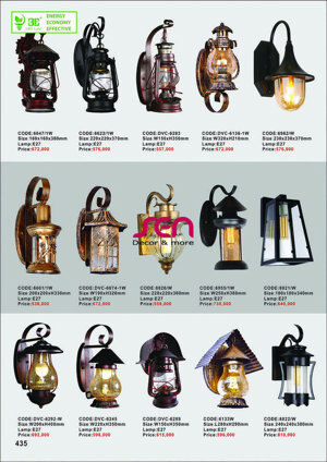 Đèn tường ngoài trời cổ điển 6661-1W