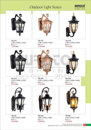 Đèn tường ngoài trời cổ điển TD-155