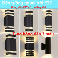Đèn tường ngoài trời đèn trụ ngoài trời 2 đầu 2 kẻ vạch sáng IP65 Bóng Đèn led e27 Hai Đầu Chống trang trí phòng Đối với phòng khách sạn Đèn cầu thang lên xuống