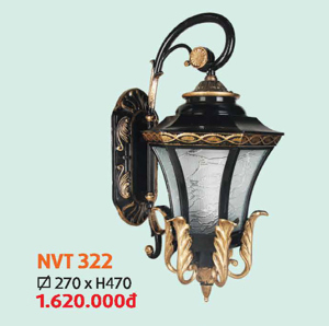 Đèn tường ngoài trời NVT 322