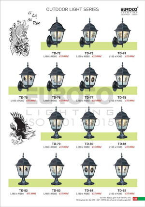 Đèn tường ngoài trời TD-75
