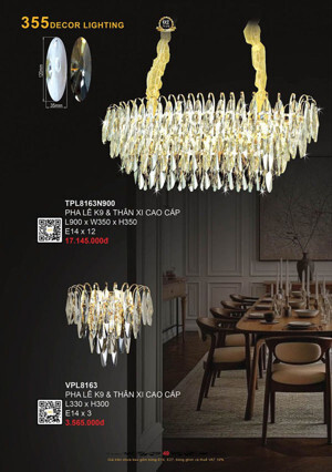 Đèn tường pha lê VPL8163