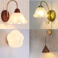 Đèn Tường Phong Cách Kem Đầu Giường Đèn Phòng Ngủ Bầu Không Khí Ấm Áp Tường Thời Trung Cổ Retro Đèn Tường Hành Lang Cao Cấp 007 MSIY