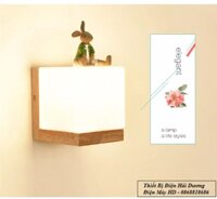 Đèn tường phòng ngủ kệ gỗ hiện đại decor bắc âu TN160 - Bảo hành 1 năm - Tặng kèm bóng led