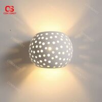 Đèn Tường Rỗng Thạch Cao Hình Bán Nguyệt, Đèn Tường Led Đầu Giường Hiện Đại