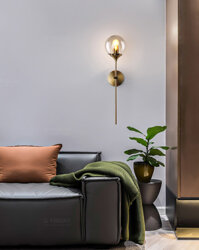 Đèn tường trang trí thủy tinh Ngọn đuốc S5446/40CM