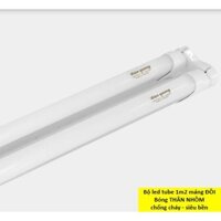 Đèn Tuyp Led 1m2 máng ĐÔI Điện Quang ( 2x18W daylight, mini nắp rời 1.2m, TU09 )