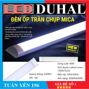 Đèn tuýp led bán nguyệt Duhal KDLD840