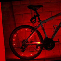 Đèn USB Xe Đạp Trang Trí Bánh Xe Có Sạc 20 Bóng Led 2.2m Led Đom Đóm Led Fairy Light Có Thể Dùng Trang Trí Decor - Đỏ
