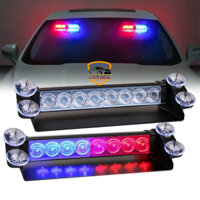 Đèn ưu tiên nháy xanh đỏ Police. Đèn gắn kính cho xe cảnh sát, quân sự, xe ưu tiên. Loại Chíp COB và chíp hạt led.