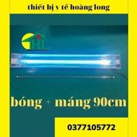 Đèn UV Đèn Cực Tia Tím Diệt Khuẩn Không Khí [COMBO Máng + Bóng UV 90cm ]