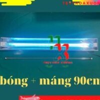 Đèn UV Đèn Cực Tia Tím Diệt Khuẩn Không Khí [COMBO Máng + Bóng UV 90cm ]