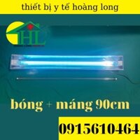 Đèn UV Đèn Cực Tia Tím Diệt Khuẩn Không Khí [COMBO Máng + Bóng UV 90cm ]