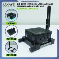 Đèn UV tích hợp quạt hút khói, đèn soi bụi 3in1 (có pin sạc) Luowei LW-CF01