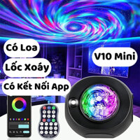 Đèn V10 Mini Hiệu Ứng Lốc Xoáy chiếu sao Cực Đẹp Loa Bluetooth Có Điều Khiền Bằng App Siêu Nhỏ Gọn