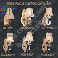 Đèn vách cổ điển, đèn vách giá rẻ trang trí nhà bán NL6281, NL8607/1, NL8198, NL8564/1, NL8562/1, NL8563/1