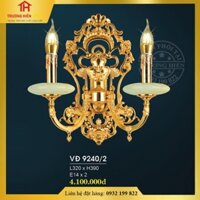 Đèn vách đồng cổ điển VĐ 9240/2- Hàng Chính Hãng