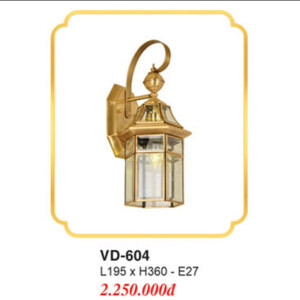 Đèn vách đồng VD - 604