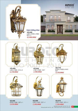 Đèn vách đồng VD-649