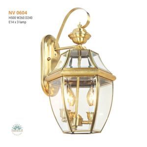 Đèn vách gắn tường đồng trang trí NV 0604