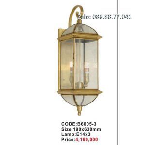 Đèn vách gắn tường đồng trang trí B6005