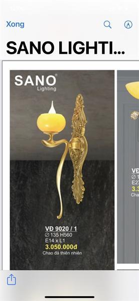 Đèn vách gắn tường đồng trang trí VD 9020/1