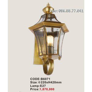 Đèn vách gắn tường đồng trang trí B6071