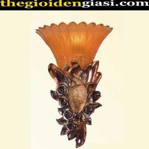 Đèn vách nghệ thuật hồng mạ đồng DVC076