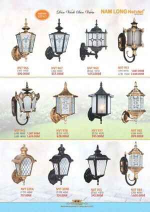 Đèn vách ngoại thất NVT 339B