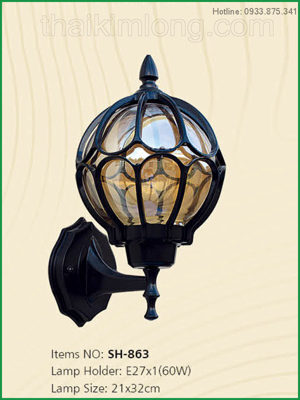 Đèn vách ngoài trời SH863