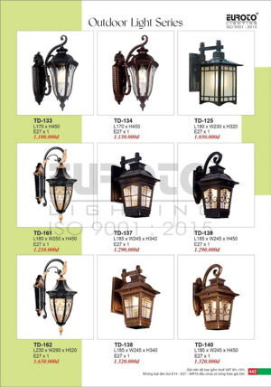 Đèn vách ngoài trời TD-133