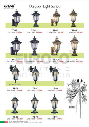 Đèn vách ngoài trời TD-58