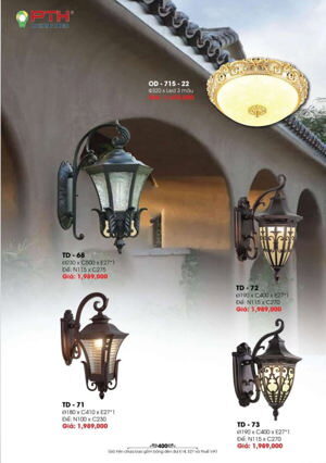 Đèn vách ngoài trời TD-73