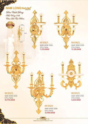 Đèn vách tường nv 010