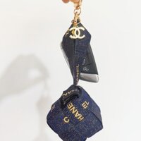 Đen Vàng / Trắng Vàng Handmade Quầy Quà Tặng Ruy Băng DIY Nhỏ Khối Rubik Quyến Rũ Đôi C Kim Loại Khóa Móc Khóa