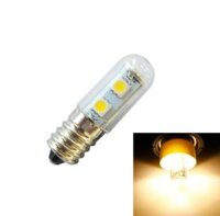 Đèn vít E14 bóng đèn LED tủ lạnh 1W 220V AC 7 ánh sáng SMD 5050 ampe Đèn LED cho tủ lạnh gia đình (Trắng ấm)