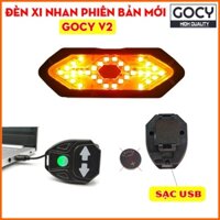 Đèn xi nhan xe đạp chống nước GOCY V2 không dây điều khiển từ xa