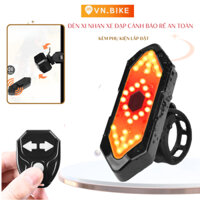 Đèn Xi Nhan Xe Đạp Không Dây Siêu Sáng, An Toàn, Sạc USB, Thiết Kế Chống Mưa,  5 Chế Độ Sáng