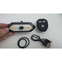 Đèn xi nhan xe đạp thể thao cao cấp kiêm đèn hậu điều khiển không dây sạc USB